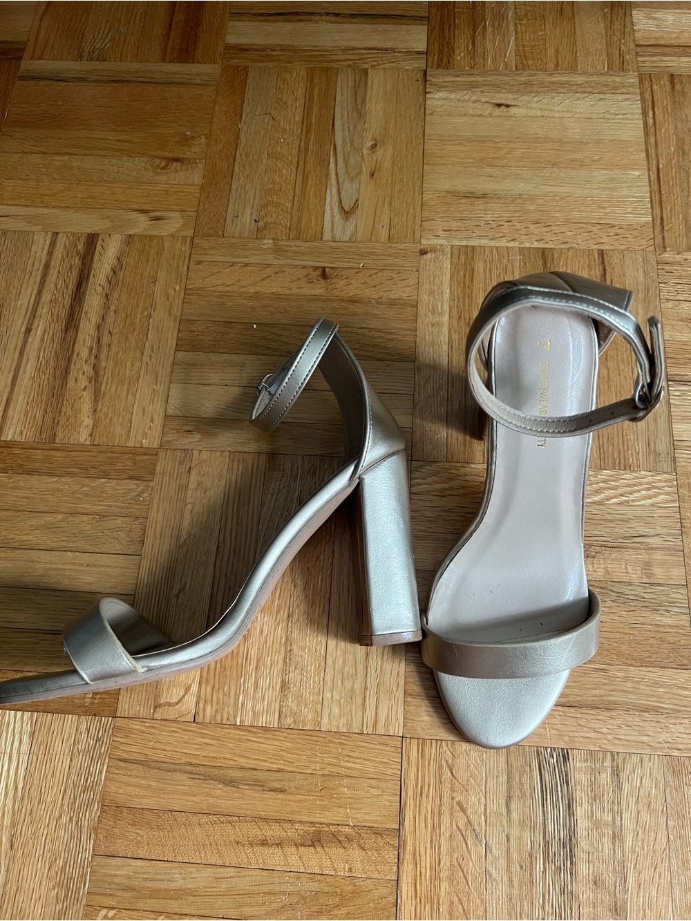 Metallic Gold Heels
